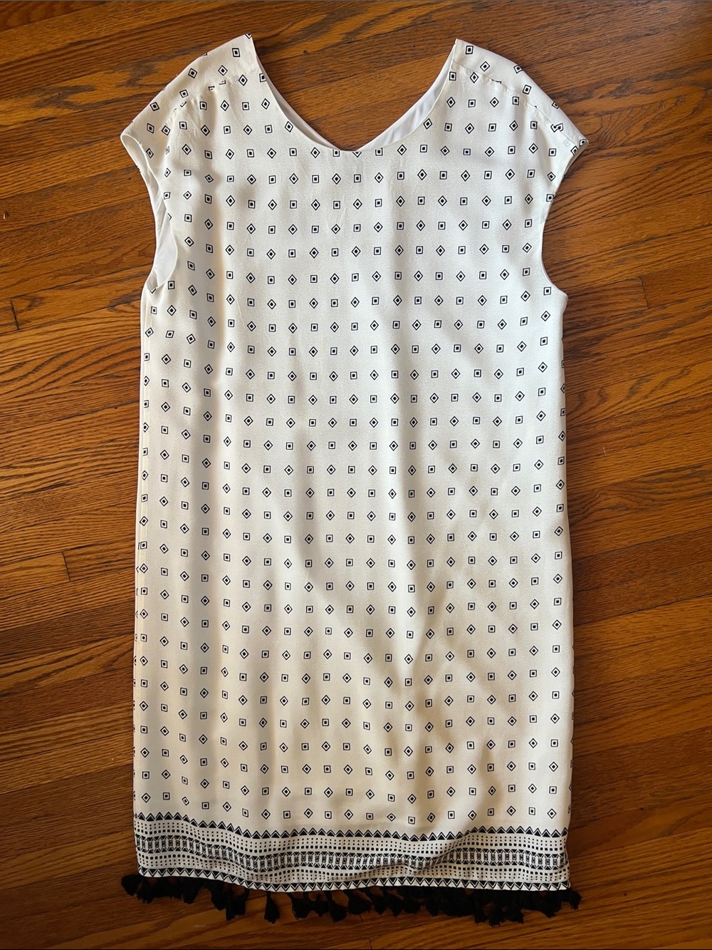 Madewell Cream Shift midi Dress